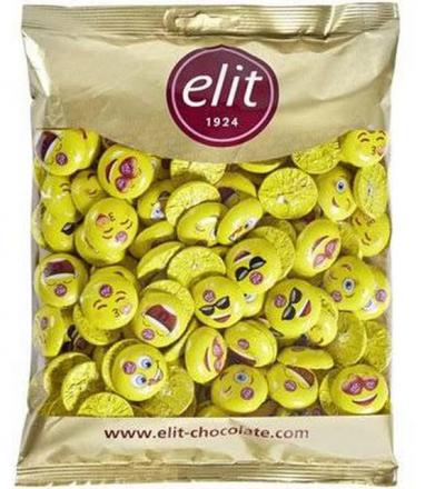 Elit Çikolata Chocolate Mini Elitology Emoji Chocolate 1 kg 